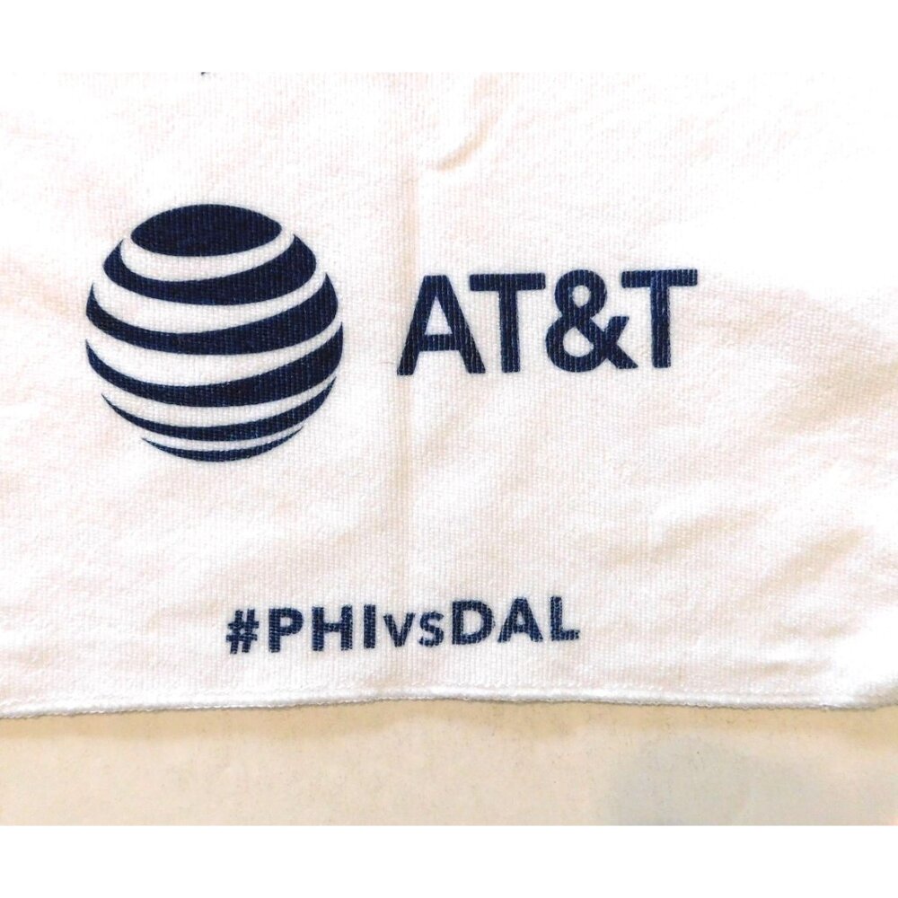 Dallas Cowboys Philadelphia vs Dallas Game Day Rally Towel White AT&T NFL Star - Picture 3 of 5